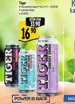 Albert Tiger energy drink nabídka