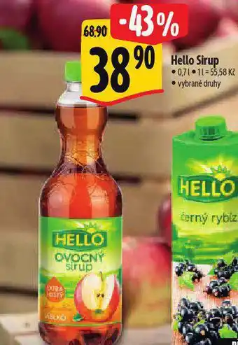 Albert Hello sirup nabídka