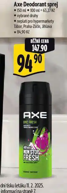 Albert Axe deodorant nabídka