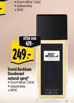 Albert David beckham deodorant nabídka