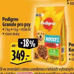 Albert Pedigree granule pro psy nabídka