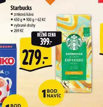 Albert Káva starbucks nabídka