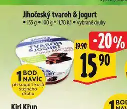 Albert Jihočeský jogurt & tvaroh nabídka