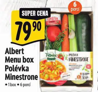 Albert Menu box polévka minestrone nabídka