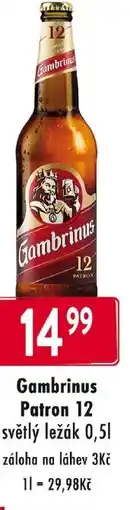 Qanto Gambrinus Patron 12 nabídka