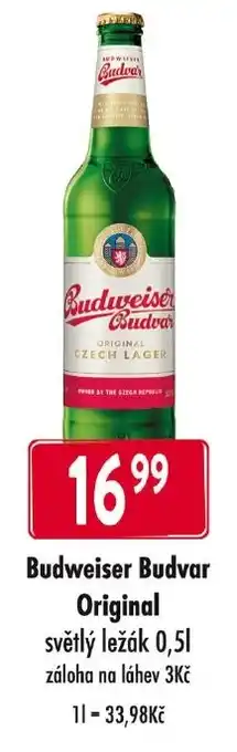 Qanto Budweiser Budvar Original nabídka