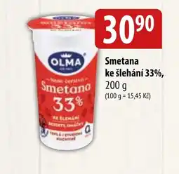 Bala OLMA Smetana ke šlehání 33%, nabídka