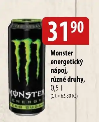 Bala MONSTER energetický nápoj, nabídka