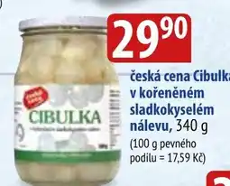 Bala česká cena Cibulka v kořeněném sladkokyselém nálevu nabídka