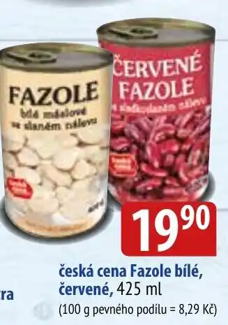 Bala česká cena Fazole bílé, červené nabídka