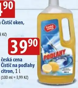 Bala česká cena Čistič na podlahy citron nabídka