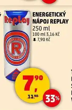 Penny Market ENERGETICKÝ NÁPOJ REPLAY, 250 ml nabídka