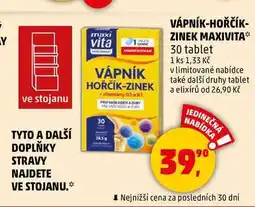 Penny Market VÁPNÍK-HOŘČÍK-ZINEK MAXIVITA, 30 tablet nabídka