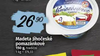 COOP TIP MADETA Jihočeské pomazánkové nabídka