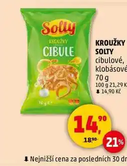 Penny Market KROUŽKY SOLTY cibulové, klobásové, 70 g nabídka