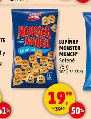 Penny Market LUPINKY MONSTER MUNCH Solené, 75 g nabídka