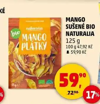 Penny Market MANGO SUŠENÉ BIO NATURALIA, 125 g nabídka