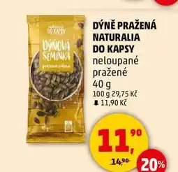 Penny Market DÝNĚ PRAŽENÁ NATURALIA DO KAPSY neloupané pražené, 40 g nabídka