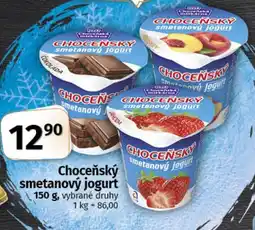 COOP TIP Choceňský smetanový jogurt nabídka