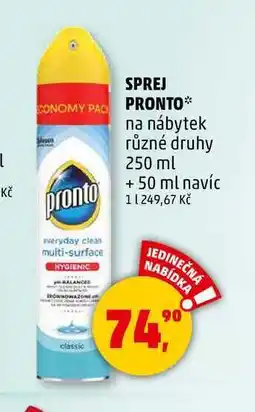 Penny Market SPREJ PRONTO, 250 ml + 50 ml navíc nabídka