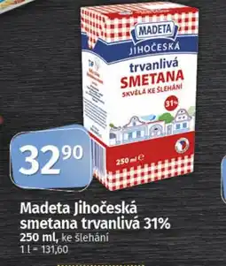 COOP TIP MADETA Jihočeská smetana trvanlivá 31% nabídka