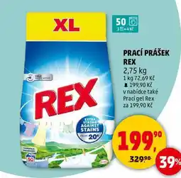 Penny Market PRACÍ PRÁŠEK REX, 2,75 kg nabídka