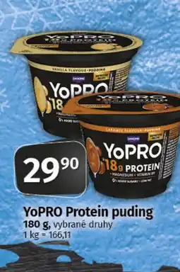 COOP TIP YOPRO Protein puding nabídka