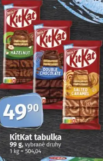 COOP TIP KitKat tabulka nabídka