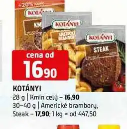 Terno Kotányl Kmin celý 28g Americké brambory, Steak 30-40g nabídka