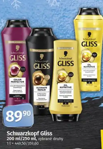 COOP TIP Schwarzkopf Gliss nabídka