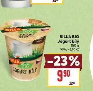 Billa Bio jogurt nabídka