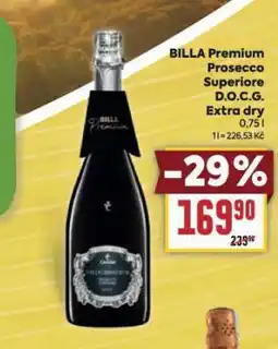 Billa Prosecco superiore docg nabídka