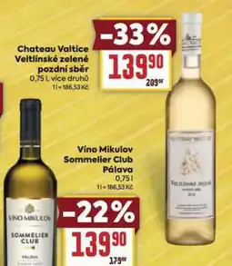 Billa Chateau valtice veltínské zelené nabídka