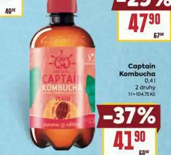 Billa Captain combucha nabídka