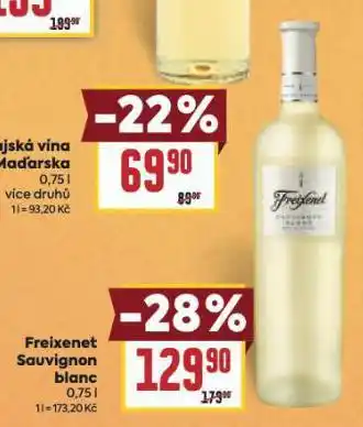 Billa Freixenet sauvignon blanc nabídka