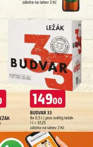 Terno Pivo budvar 33 nabídka