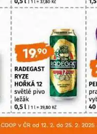 Terno Pivo radegast ryze hořká 12 nabídka