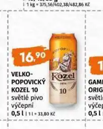 Terno Pivo velkopopovický kozel 10 nabídka