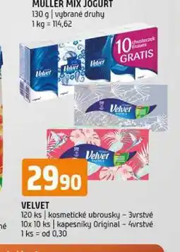 Terno Velvet kosmetické ubrousky nabídka