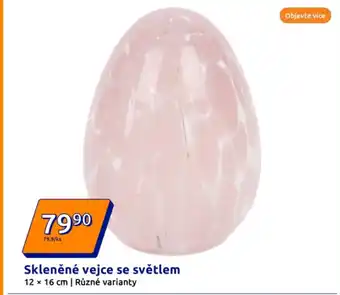 Action Skleněné vejce se světlem nabídka