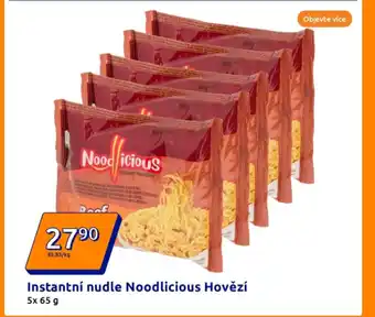 Action Instantní nudle Noodlicious Hovězí nabídka