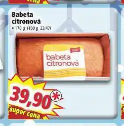 Norma Babeta citronová nabídka