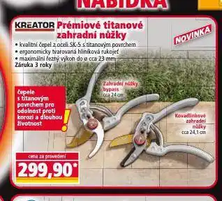 Norma Prémiové titanové zahradní nůžky nabídka