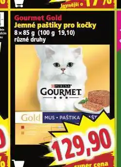 Norma Gourmet gold paštiky pro kočky nabídka