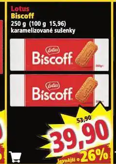 Norma Lotus biscoff nabídka