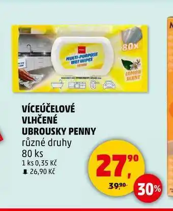 Penny Market VÍCEÚČELOVÉ VLHČENÉ UBROUSKY PENNY, 80 ks nabídka