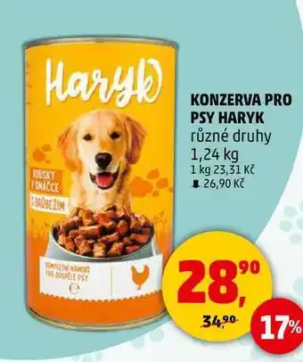 Penny Market KONZERVA PRO PSY HARYK, 1,24 kg nabídka