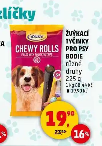 Penny Market ŽVÝKACÍ TYČINKY PRO PSY BODIE, 225 g nabídka