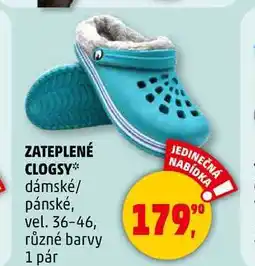 Penny Market ZATEPLENÉ CLOGSY, 1 pár nabídka