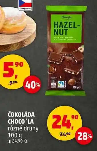 Penny Market ČOKOLÁDA CHOCO'LA, 100 g nabídka